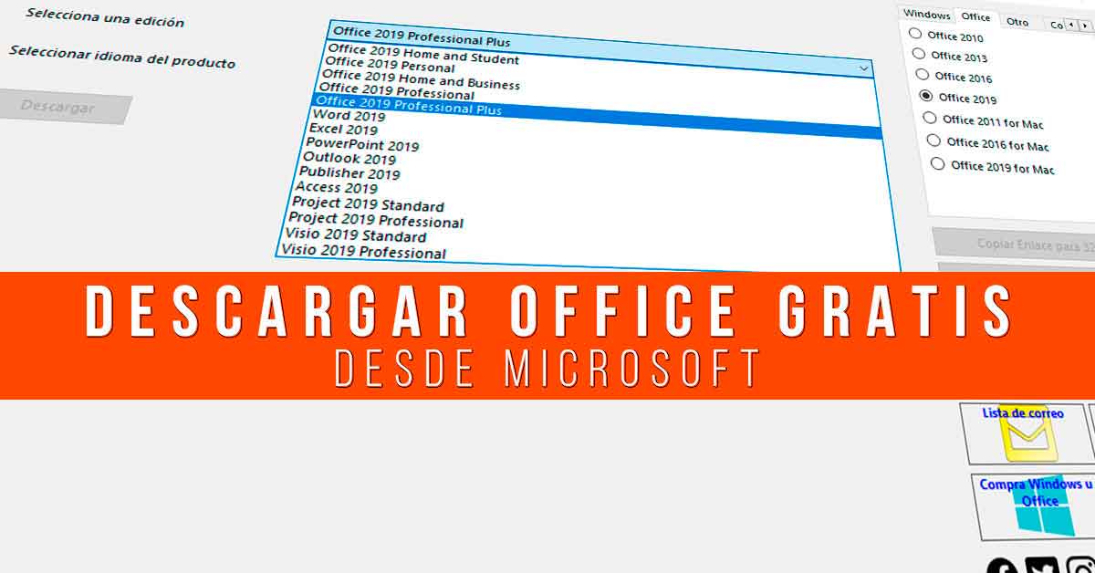 DESCARGAR OFFICE GRATIS】 desde Microsoft
